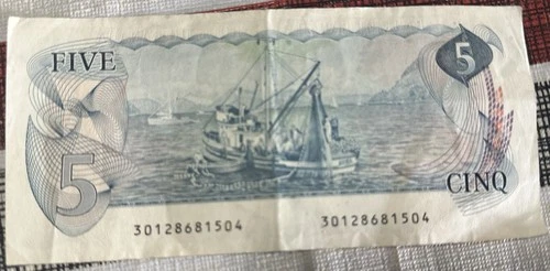 5 Canada dollar bill 1979 - photo 2