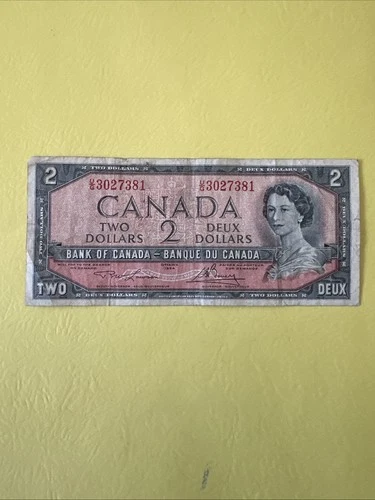 2 Canada dollar bill