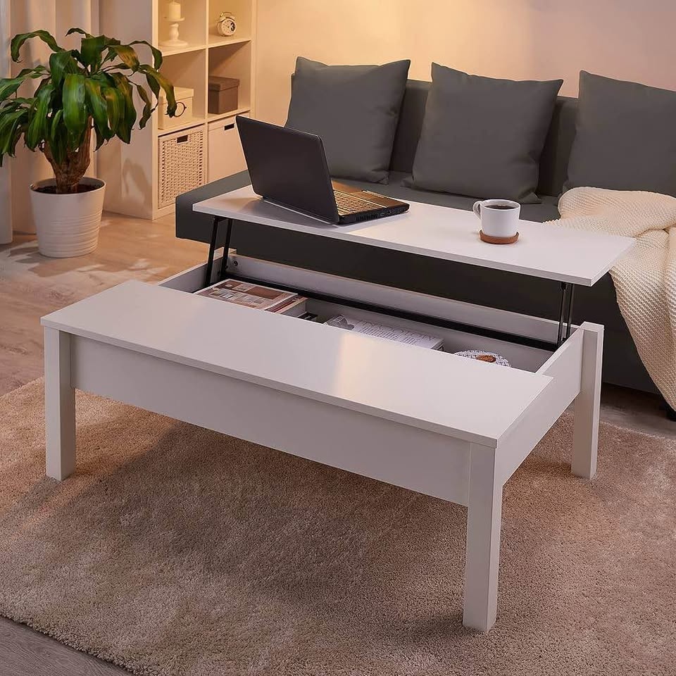 IKEA TRULSTORP Lift-Top Coffee Table - White (Discontinued)