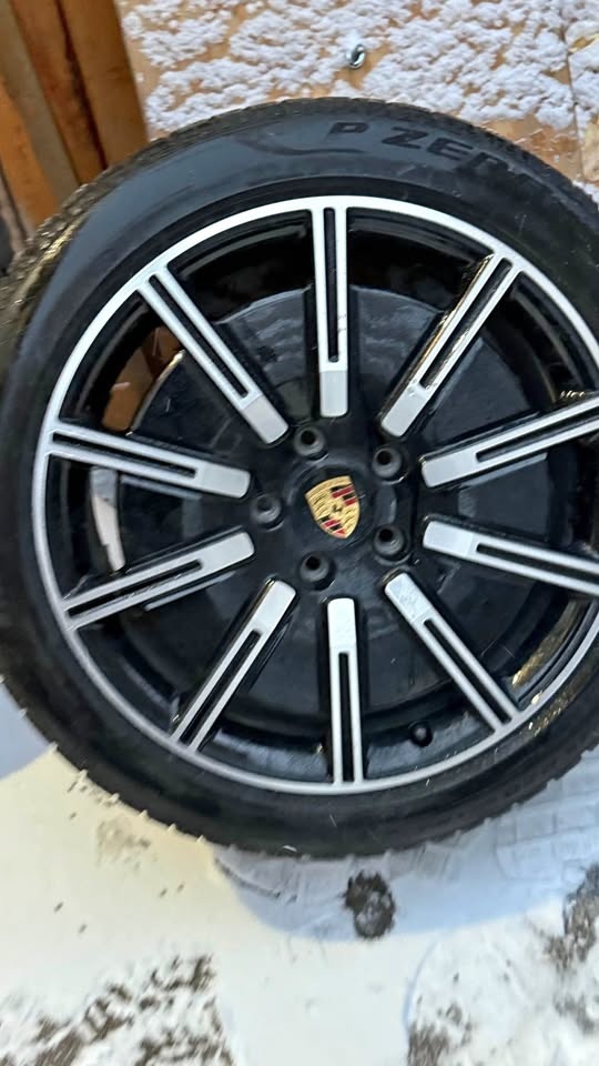 Porsch Taycan original rims with winter tires