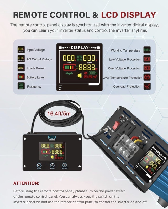 LYCMW 3000W Power Inverter - photo 3