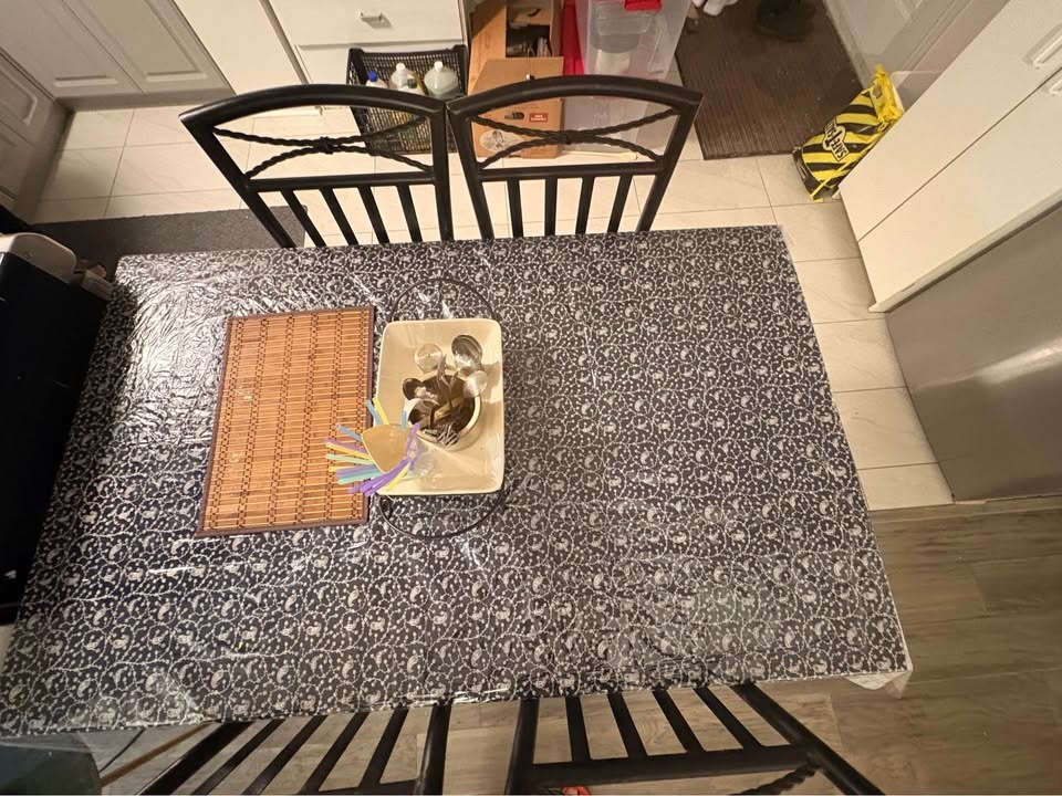 Glass dining table with chairs - photo 3