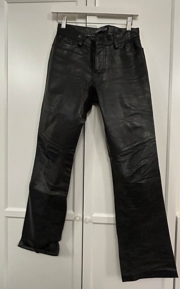 Y2K Vintage GAP leather boot cut jeans - photo 2