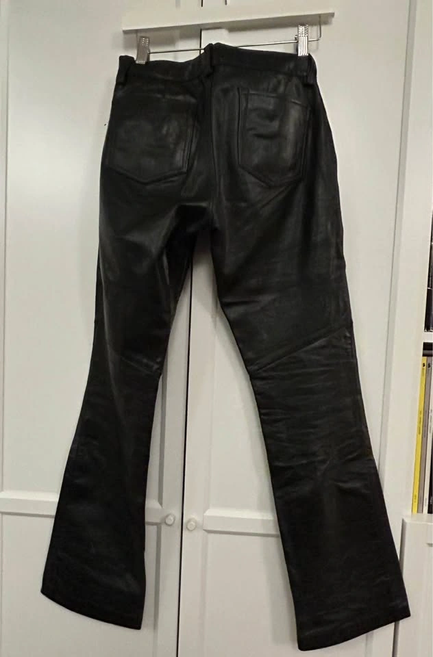 Y2K Vintage GAP leather boot cut jeans - photo 4