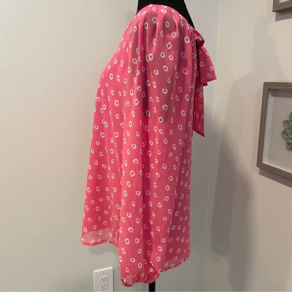 Never Worn! Nine West Back Bow Blouse Size Large - photo 2