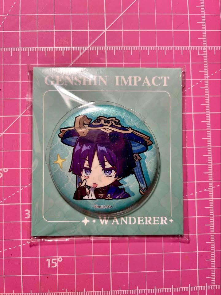 Official Genshin Impact Wanderer/Scaramouche Pin Badge