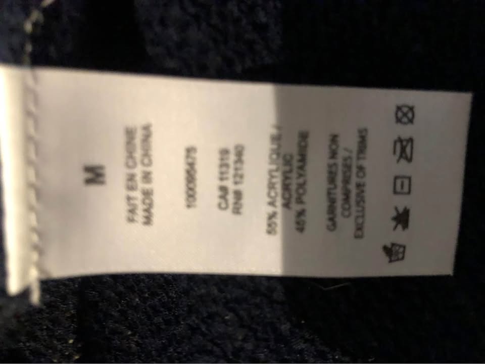 Garage navy blue sweater Medium - photo 4
