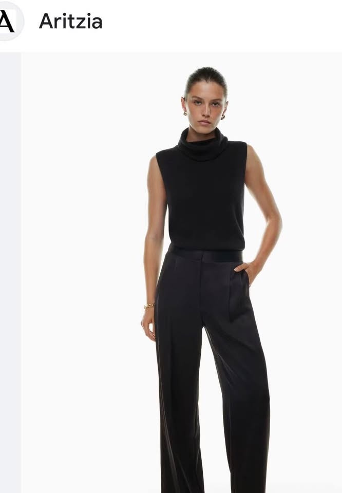 Aritzia Japanese silk black pants - photo 4