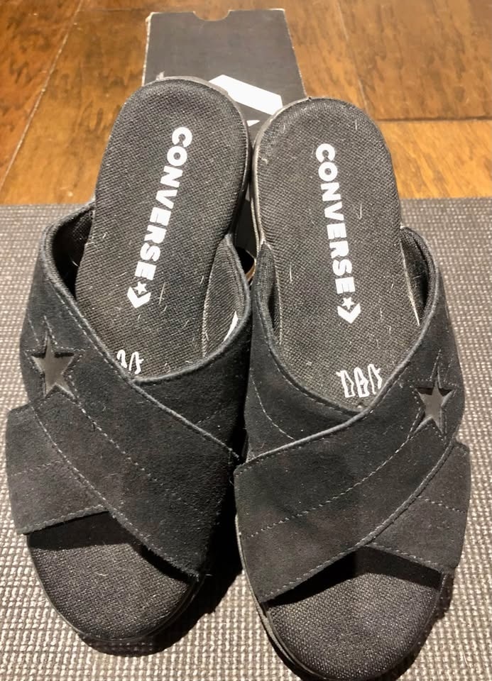 Converse black shoes 7.5 - photo 4