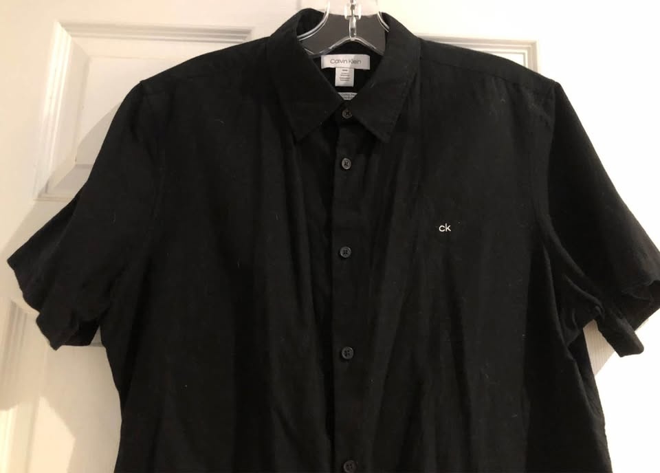 Calvin Klein men’s black shirt size M new - photo 2