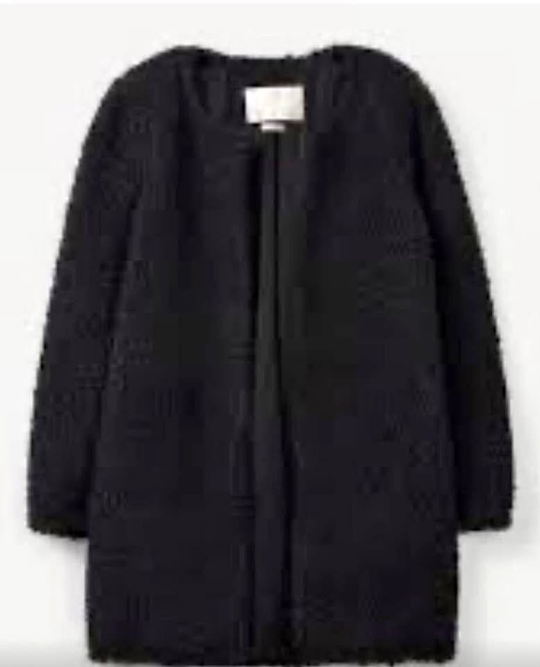 Wilfred teddy bear jacket black XXS
