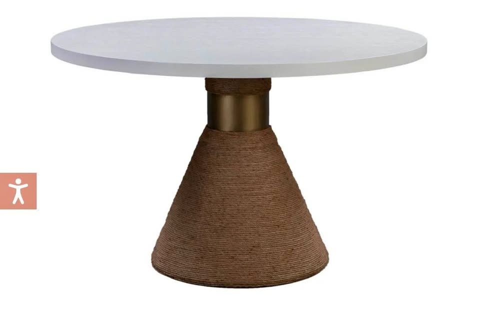 TOV Furniture - Rishi 48" Rope Round Dining Table