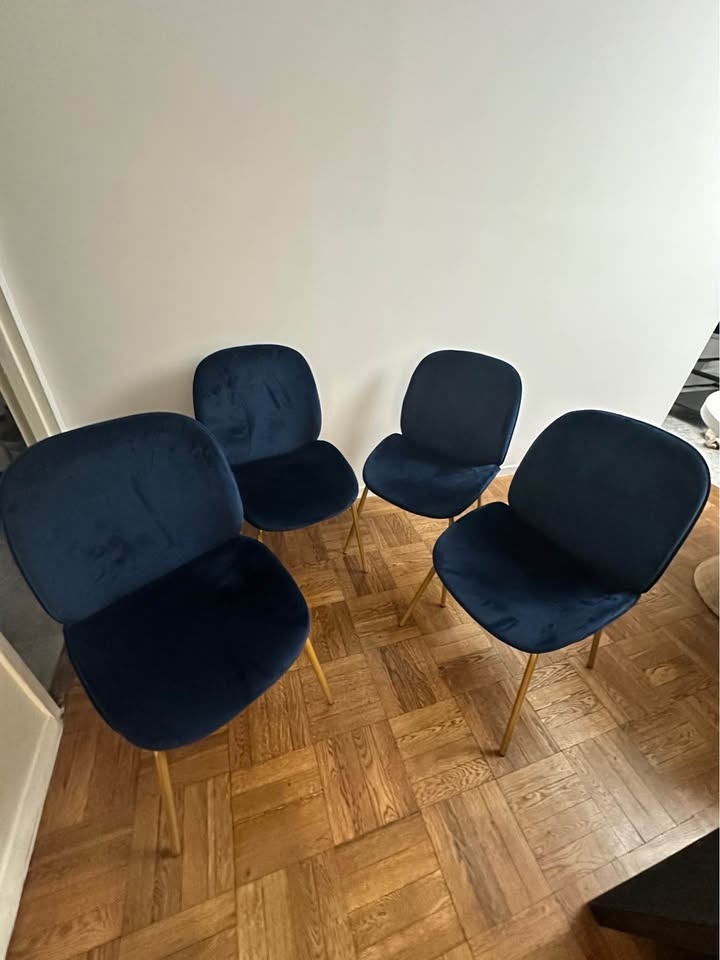 Velvet Upholstered Chairs - photo 4
