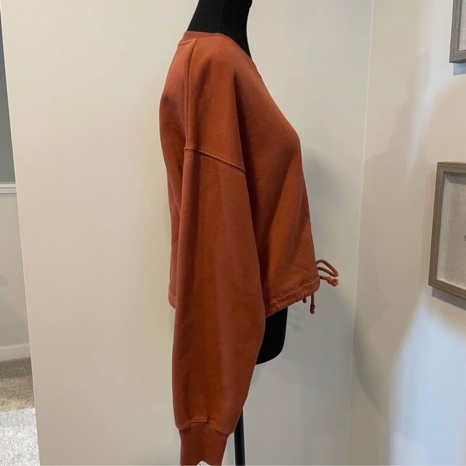 Aritzia Wilfred Free Cropped Tie Front Sweater Size Small - photo 3