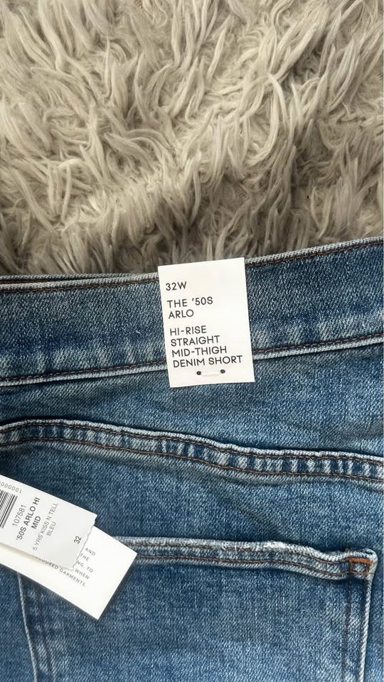 The '50s Arlo Hi Mid-thigh Denim Short by Aritzia Size 32 - photo 4