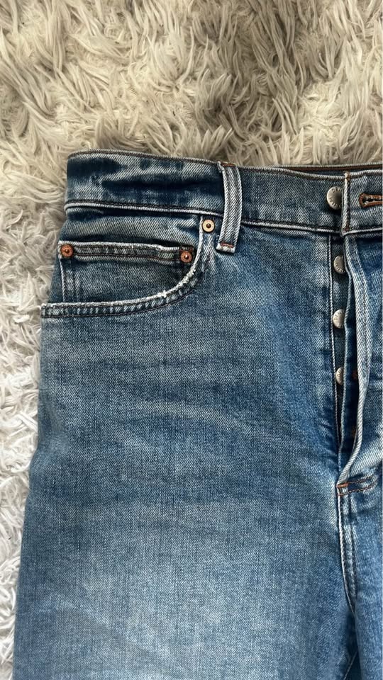 The '50s Arlo Hi Mid-thigh Denim Short by Aritzia Size 32 - photo 5