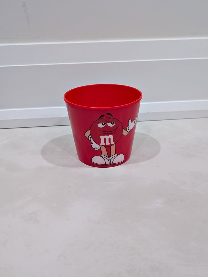 Red M and M Bucket