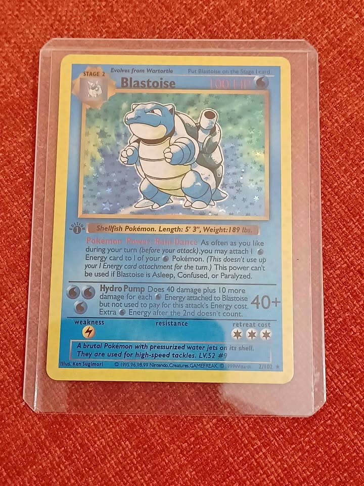 1st edition Hollow Blastoise 1999