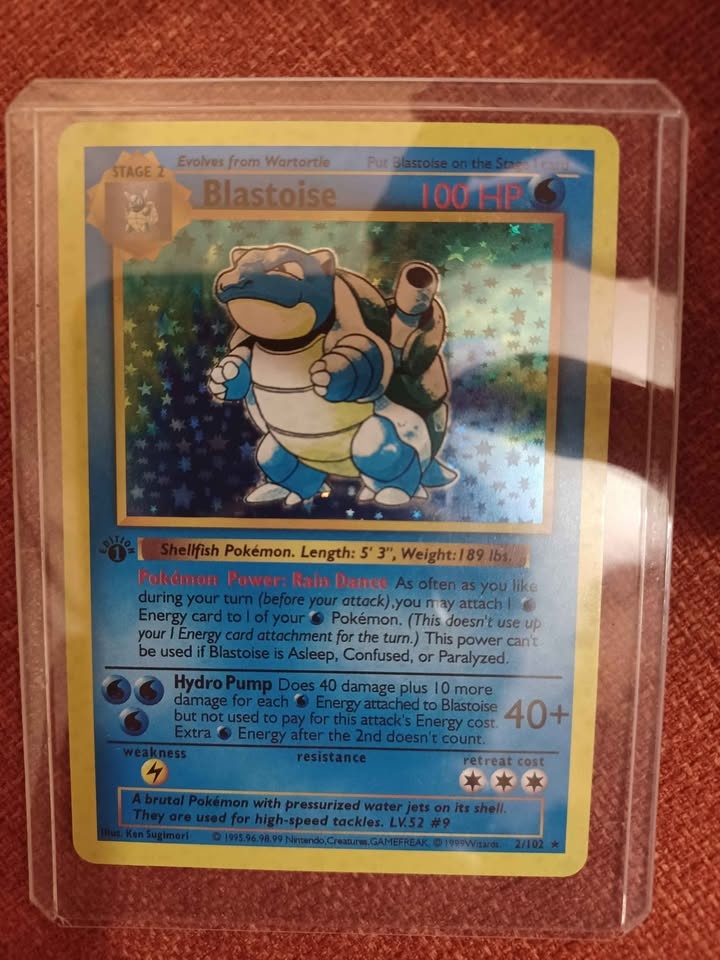 1st edition Hollow Blastoise 1999 - photo 2