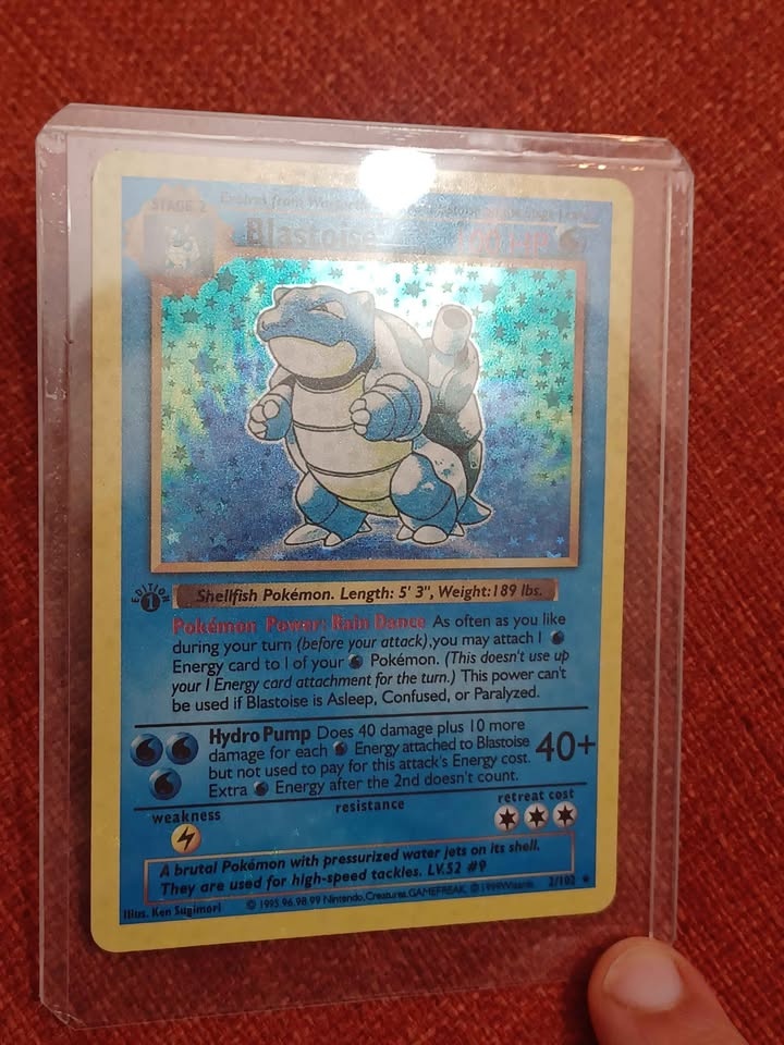 1st edition Hollow Blastoise 1999 - photo 3