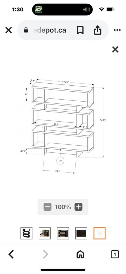 Beautiful black shelf - photo 2