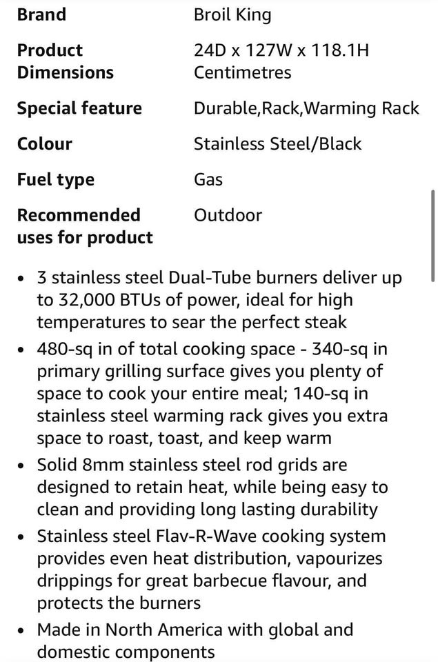 Broil king Baron natural gas barbecue - photo 3