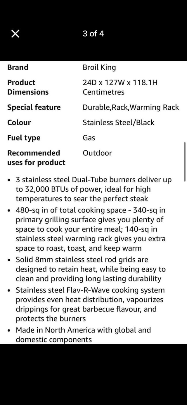 Broil king Baron natural gas barbecue - photo 4