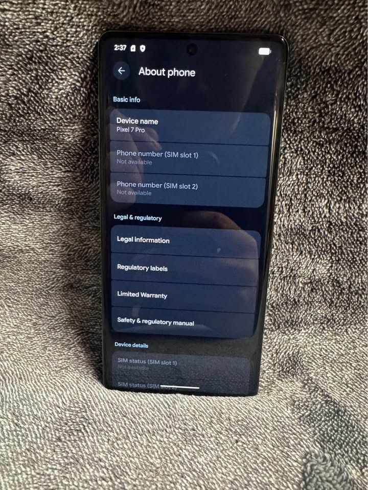 Google Pixel 7 Pro 128GB Unlocked with DBrand Case - photo 3