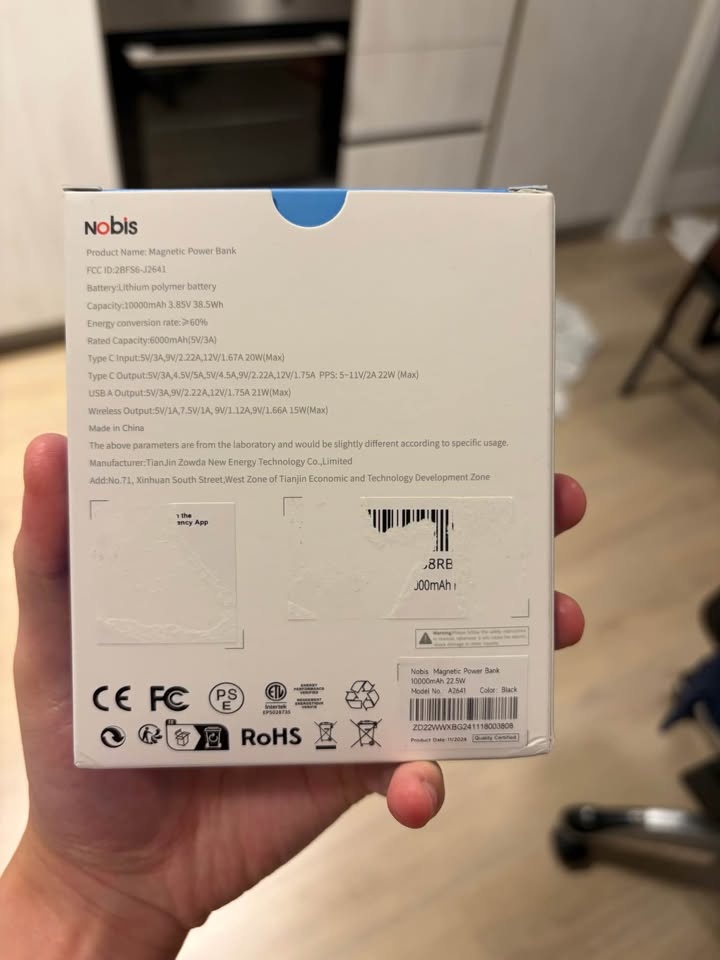 Nobis magnetic power bank 10K MAH - photo 2