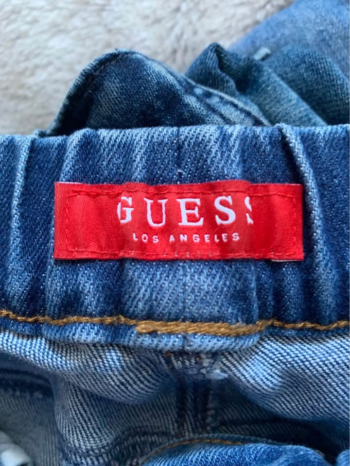 Guess Distressed Drawstring Waisted Denim Jeans - photo 3