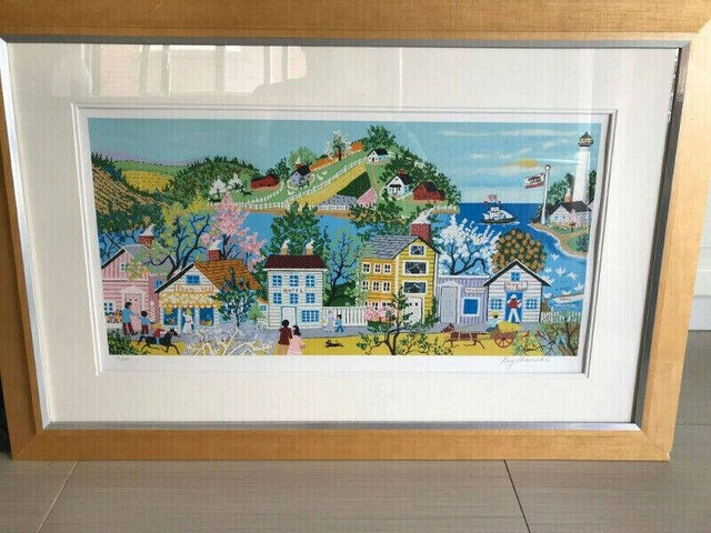 Kay Ameche Ft. Point Print Framed