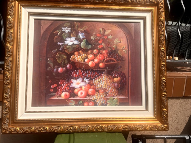 Artex Editions Fruits Painting w/Frame COA - photo 4