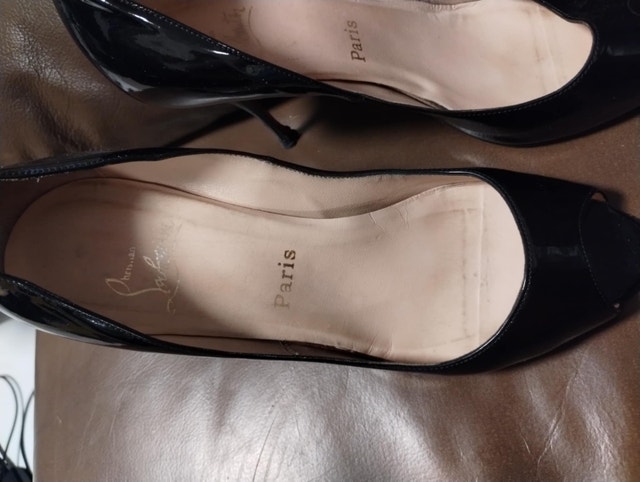 LOUBOUTIN-Peep Toe Pumps Womens SIze 39 USA 9 - photo 2