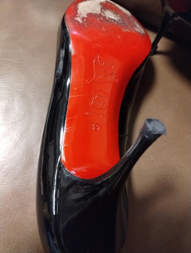 LOUBOUTIN-Peep Toe Pumps Womens SIze 39 USA 9 - photo 4