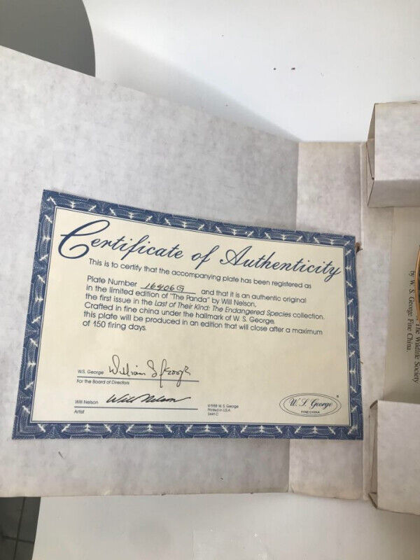 1988 Bradex - The Panda - Collectible Plate - Nelson - Endangere - photo 4