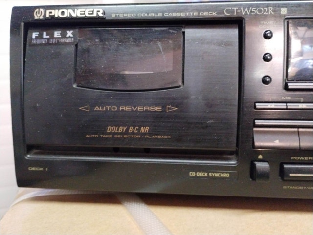 Pioneer CT-W502R Stereo Double Cassette Deck - photo 2