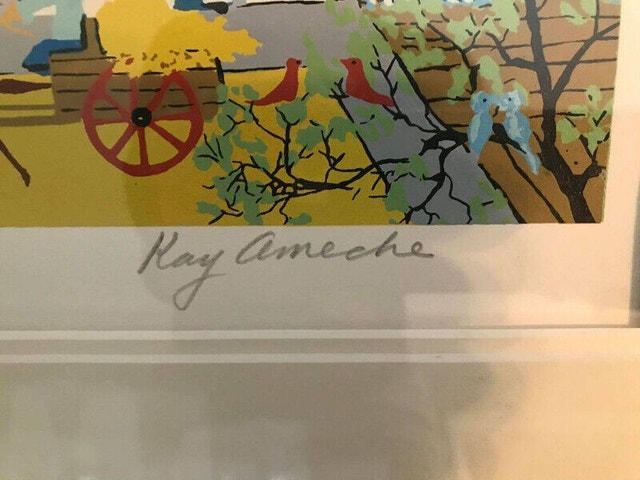 Kay Ameche Ft. Point Print Framed - photo 3