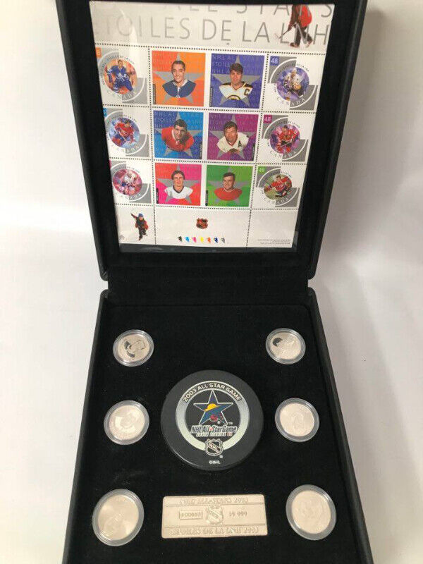 2003 CANADA NHL ALL STAR STAMP AND MEDALLION SET CANADA MINT