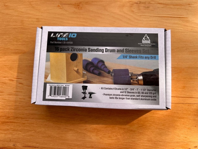 Line 10 Tools -16 Pack Sanding Drums and Sleeves