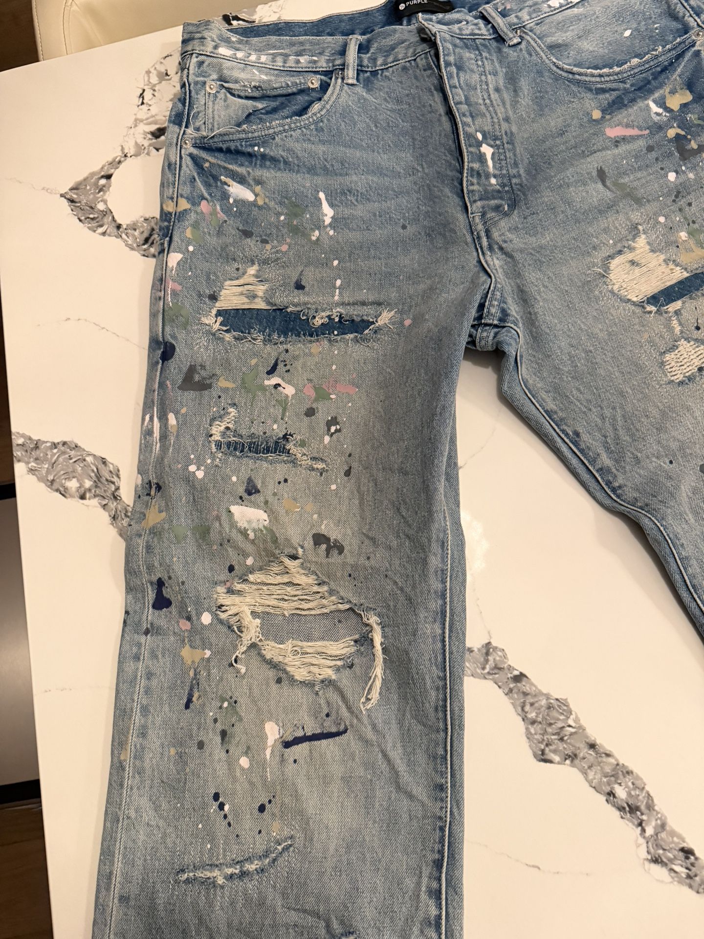 PURPLE Brand P011 Light Indigo Jeans - photo 3