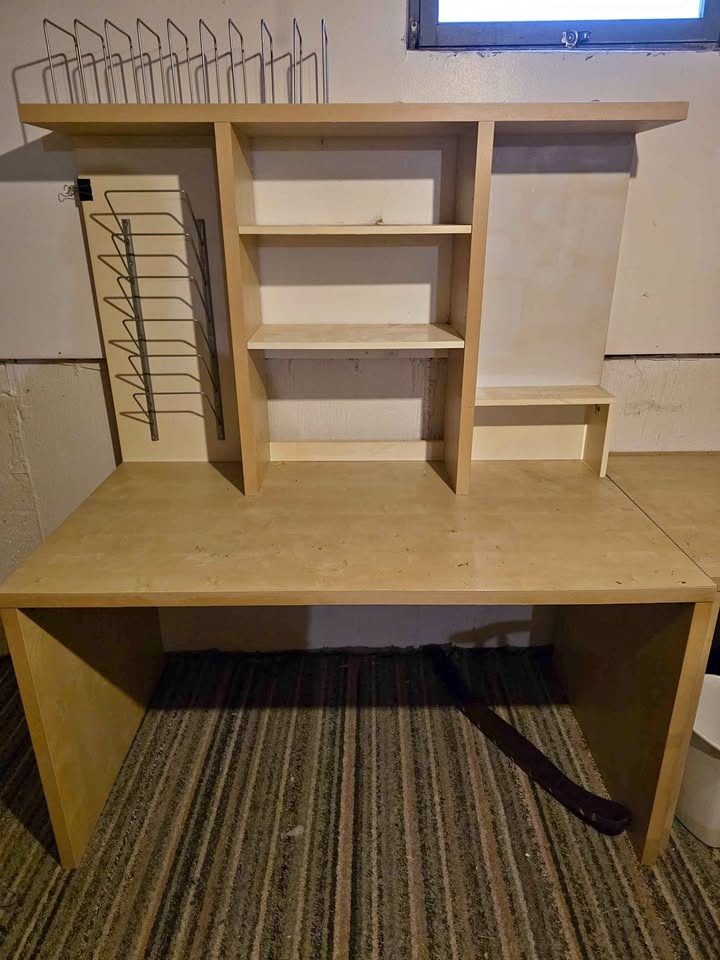 Ikea Mikael desk with hutch