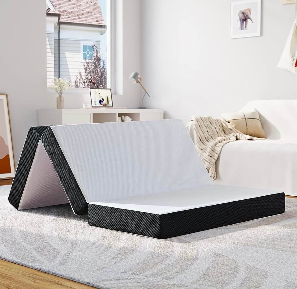 Foldable Mattress,4 Inch with Washable Cover