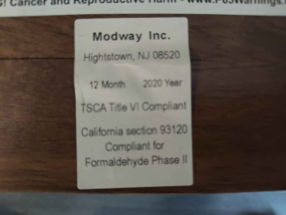 Modway MCM solid wood bedframe w/ upholstered headboard - photo 4