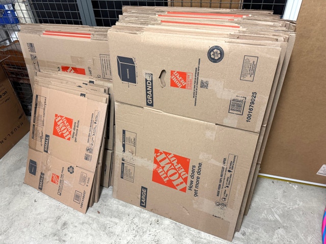 Home Depot Moving Cardboard Boxes with Handles - photo 2