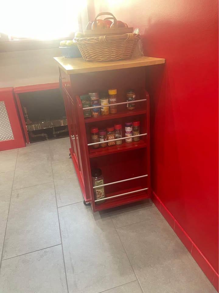 Rolling Kitchen Island Utility Trolley Cabinet - photo 2