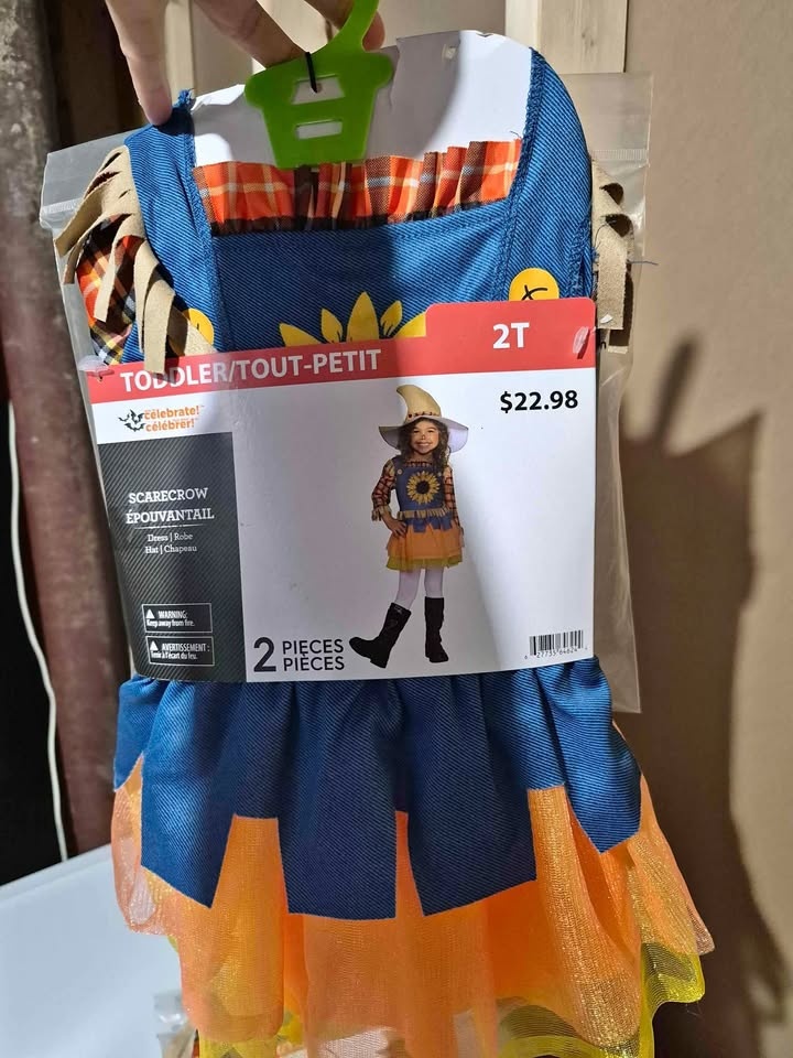 Brand New 2T Scarecrow Wizard of Oz Costume