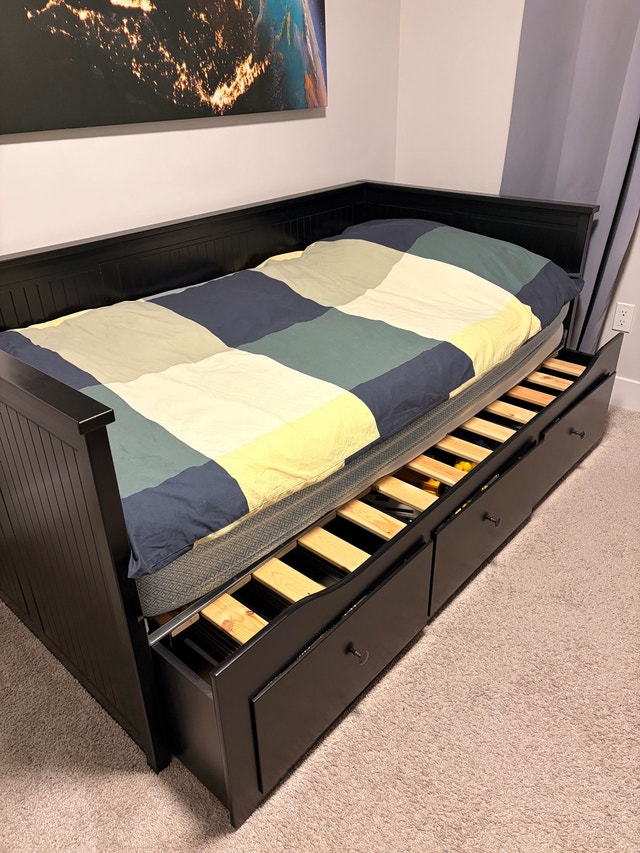 Twin Daybed Frame with 3 Drawers - photo 4