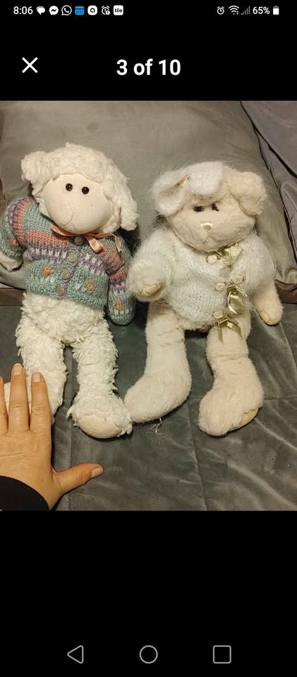 Vintage, plush, collectible teddy bears. $2 ea. - photo 2