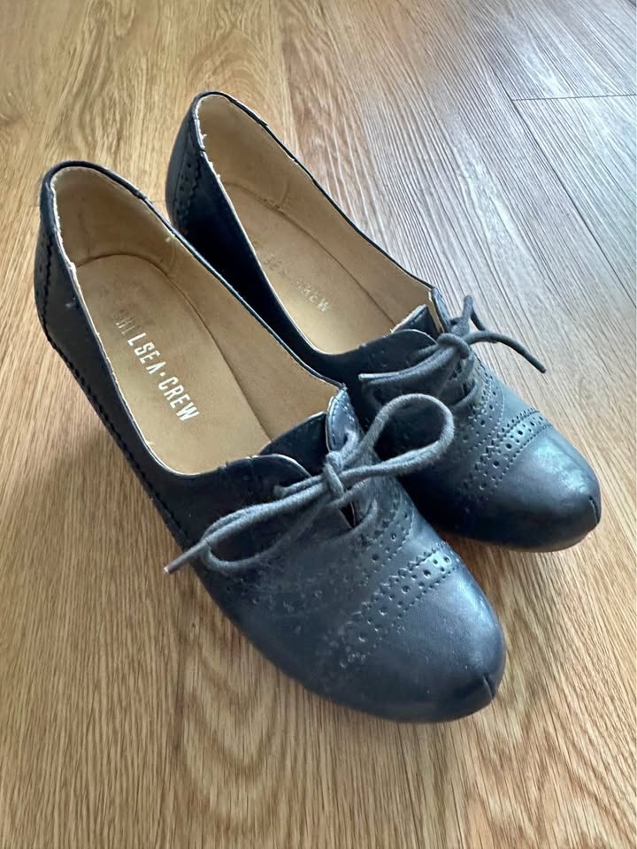 vintage oxford leather heels - photo 2