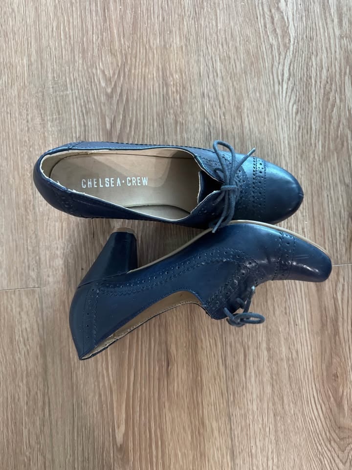 vintage oxford leather heels